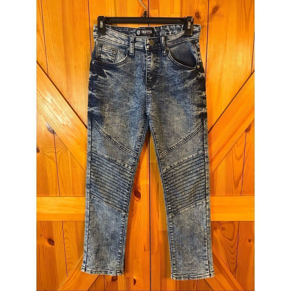 Encrypted Supply Co. Juniors Acid Wash Jeans Size 12 (5499)